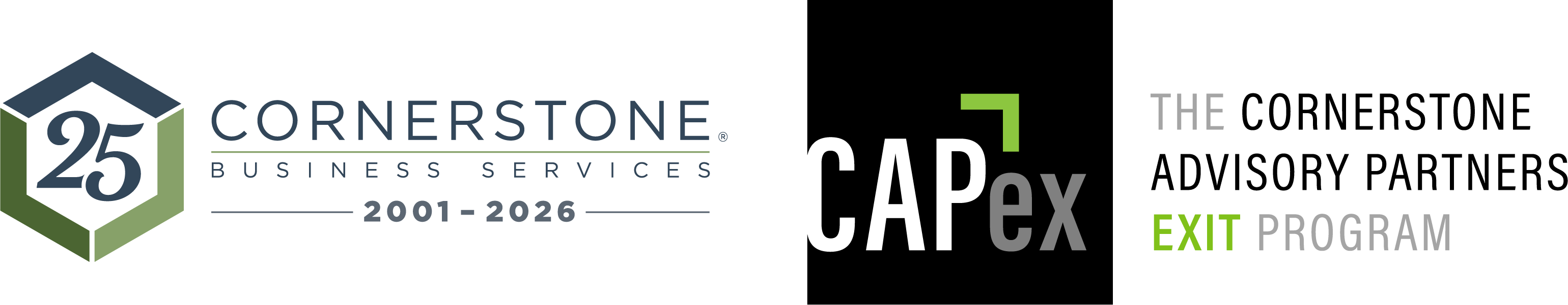 Capex + Cornerstone 25 logo