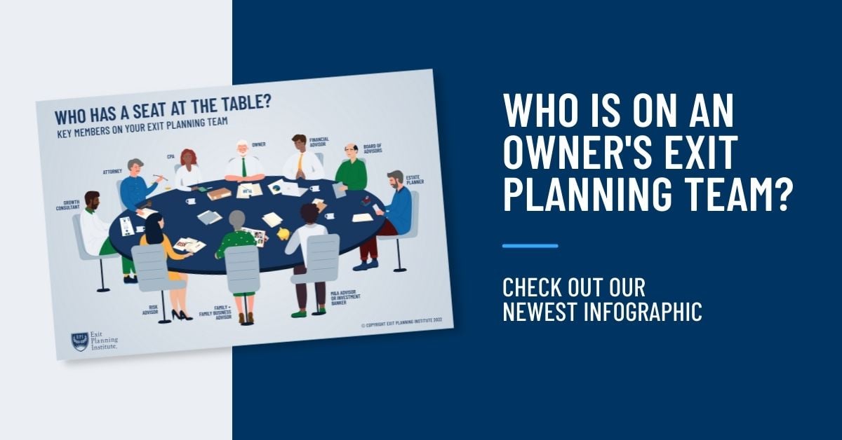 who is on an owner's exit planning team