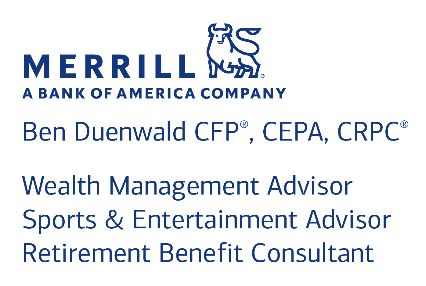 Merrill Lynch - Ben Duenwald