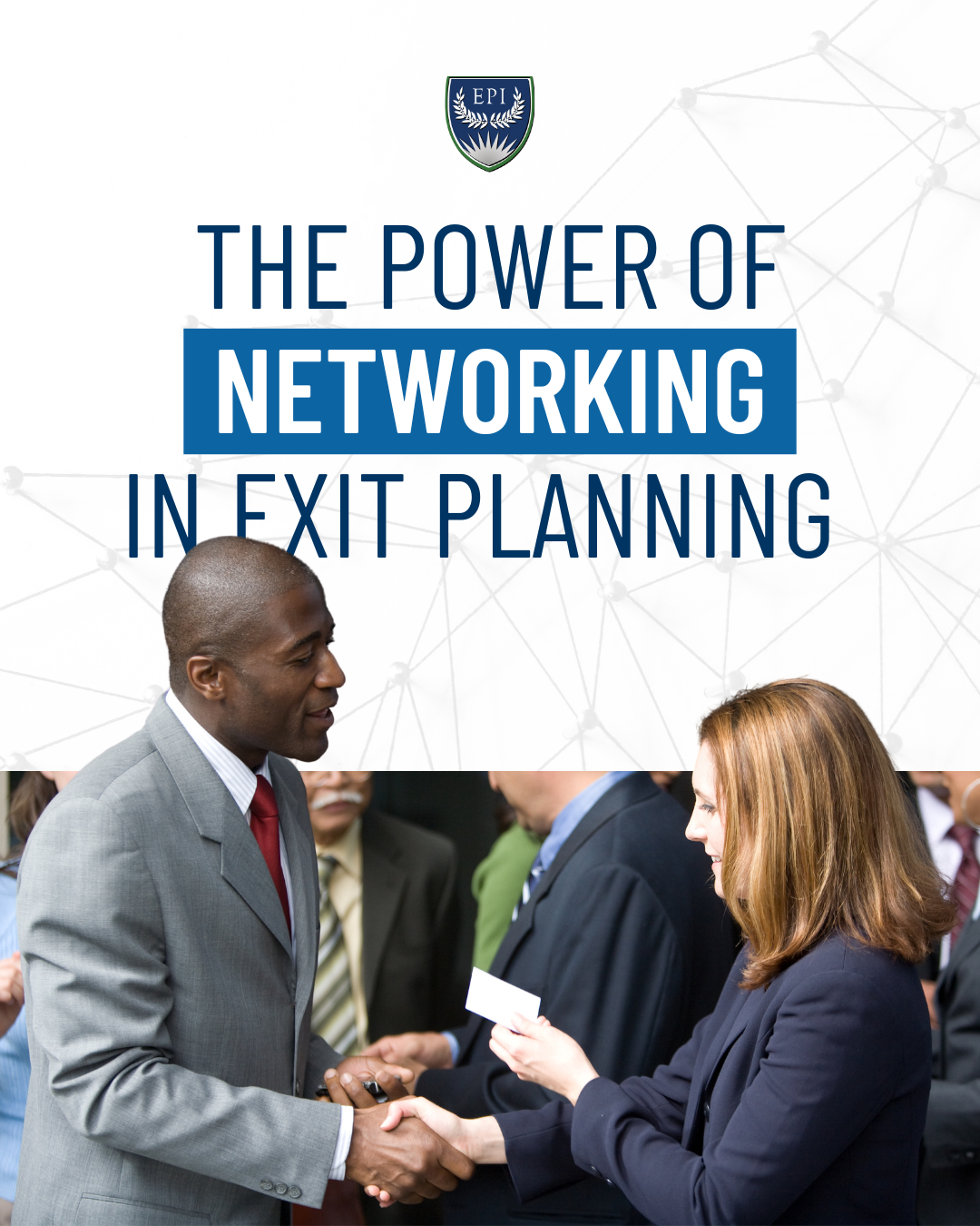 The Power of Networking in Exit Planning two professionals talking